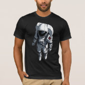 Retro Astronaut Dreamscape T-shirt (Voorkant)