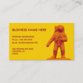 Retro Astronaut Figurine Visitekaartje (Voorkant)
