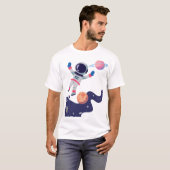 Retro Astronaut – Ruimte Avontuur T-shirt (Voorkant volledig)