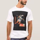 Retro Astronaut Spacewalk Illustratie -  T-shirt (Voorkant)