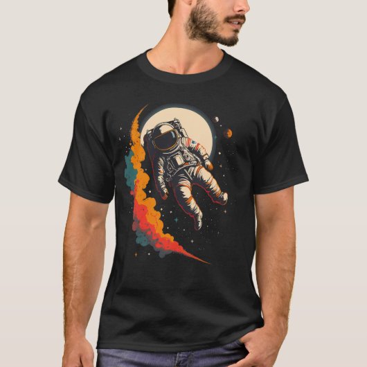 Retro Astronaut T-shirt (Voorkant)