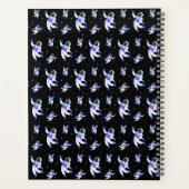 Retro astronauten zweven in de ruimte Custom Plann Planner (Achterkant)