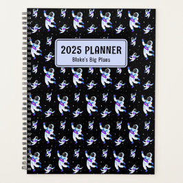 Retro astronauten zweven in de ruimte Custom Plann Planner