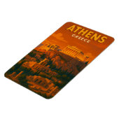 Retro Athene Griekenland Reizen Magneet (Linkerzijde)
