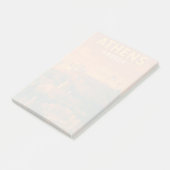 Retro Athene Griekenland Reizen Post-it® Notes (Schuin)