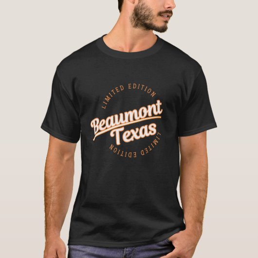Retro Athletic Beaumont TX Kleding T-shirt (Voorkant)