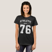 Retro Athletic Dept 76 Classic 1976 Birthday T-shirt (Voorkant volledig)
