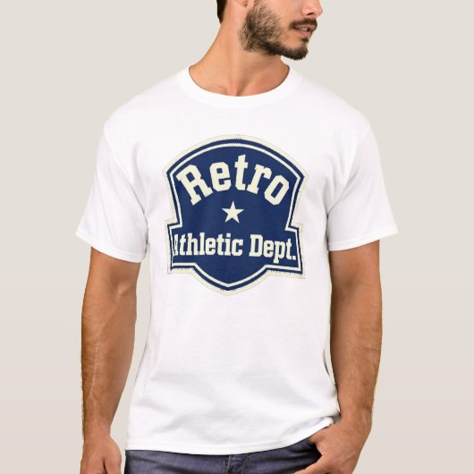 Retro Athletic Dept Varsity T-shirt (Voorkant)