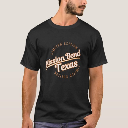 Retro Athletic Mission Bend TX Kleding T-shirt (Voorkant)