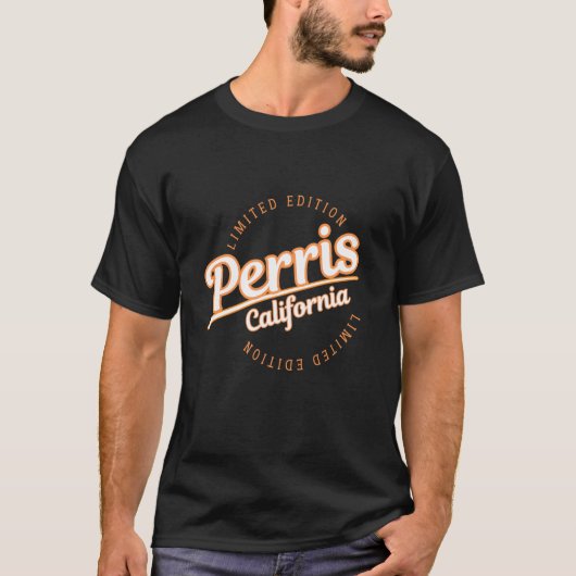Retro Athletic Perris Cali Kleding T-shirt (Voorkant)