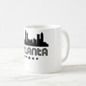 Retro Atlanta Skyline Koffiemok (Voorkant rechts)