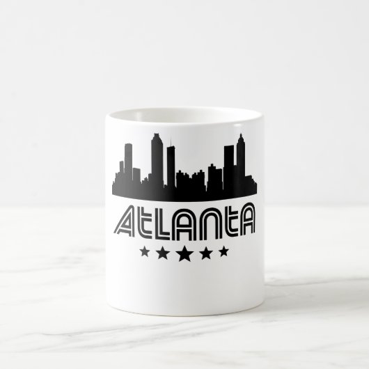 Retro Atlanta Skyline Koffiemok (Center)