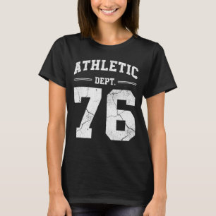 Retro Atletiek Afd 76 Klassieker 1976 Verjaardag T-shirt