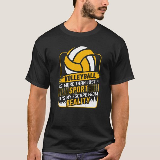 Retro Atletisch Volleybal Team Sport Net Spike 14 T-shirt (Voorkant)