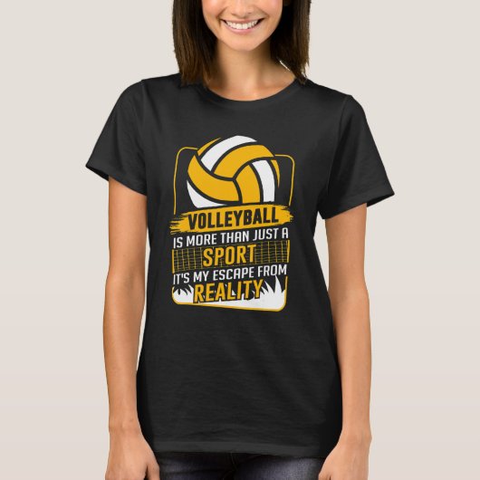 Retro Atletisch Volleybal Team Sport Net Spike 47 T-shirt (Voorkant)