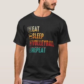Retro Atletisch Volleybal Team Sport Net Spike 50 T-shirt