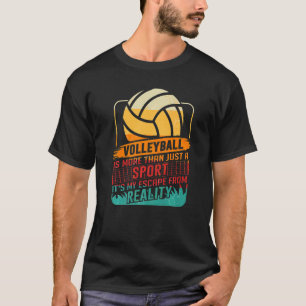 Retro Atletisch Volleybal Team Sport Net Spike 55 T-shirt