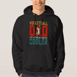 Retro atletisch volleybal teamsport net spike 12 hoodie