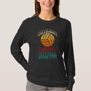 Retro atletisch volleybal teamsport net spike 12 t-shirt