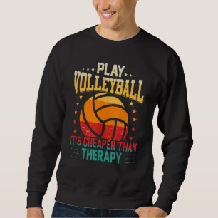 Retro atletisch volleybal teamsport net spike 48 trui