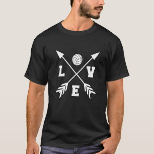 Retro atletisch volleybal teamsport net spike 52 t-shirt