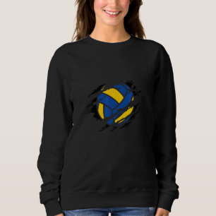 Retro atletisch volleybal teamsport net spike 71 trui