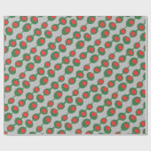 Retro Atom Oliven Cadeaupapier (Vlak)