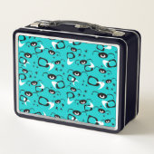 Retro Atom Spinnen Lunchbox (Achterkant)