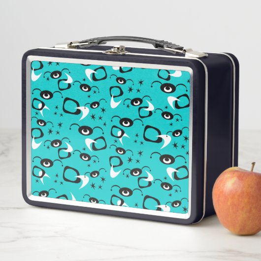 Retro Atom Spinnen Lunchbox (In situ)