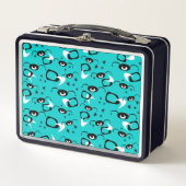 Retro Atom Spinnen Lunchbox (Voorkant)