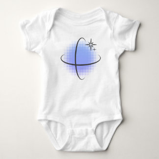 Retro Atomair Blauwe Stip Romper