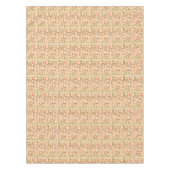 Retro Atomair Midden Jaren 50 Olijfgeel Groen Tafelkleed (Voorkant)