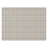 Retro Atomair Patroon Oranje Grijs Wit Zwart Tafelkleed (Voorkant (Horizontaal))