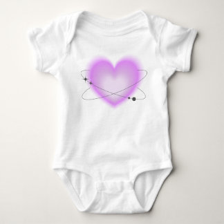 Retro Atomair Roze Hart Romper