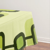 Retro atomaire geometrische kunst chartreuse tafelkleed (Voorbeeld)