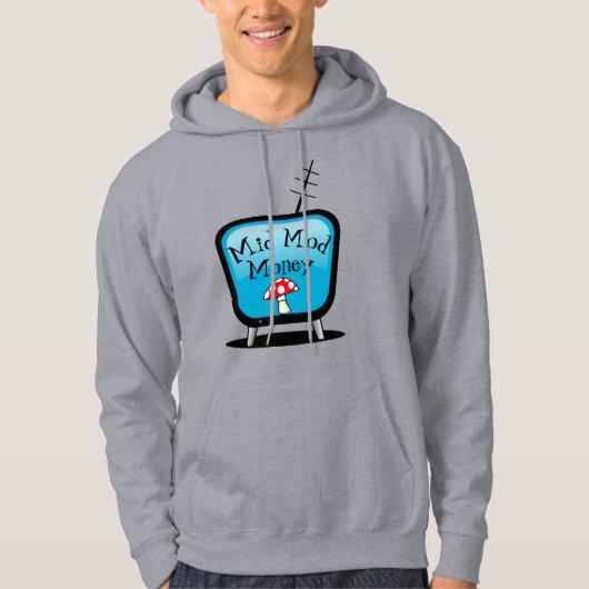 Retro Atomaire TV Hoodie (Voorkant)
