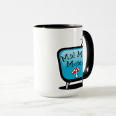 Retro Atomaire TV Mok (Voorkant rechts)