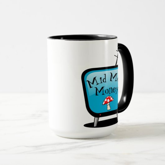 Retro Atomaire TV Mok (Voorkant rechts)