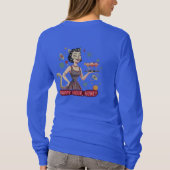 Retro Atomcat Pin-Up | "Happy Hour, Schat" Mid- T-shirt (Achterkant)