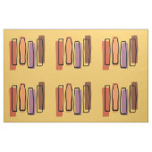 Retro Atomic Abstract Art "Pillars" Stof (Fat Quarter)