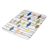 Retro Atomic Age Art Diamonds 1 Badmat (Gekanteld)