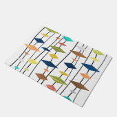 Retro Atomic Age Art Diamonds 1 Deurmat (Schuin)