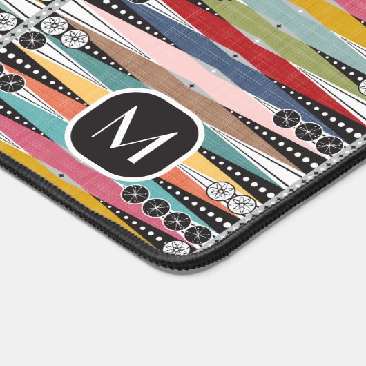 Retro Atomic Age Backgammon Bureaumat (Hoek)