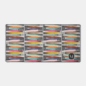 Retro Atomic Age Backgammon Bureaumat (Voorkant)