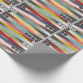 Retro Atomic Age Backgammon Cadeaupapier (Hoek)