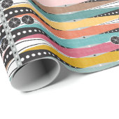 Retro Atomic Age Backgammon Cadeaupapier (Rol Hoek)