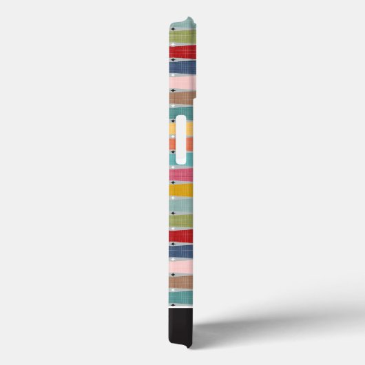 Retro Atomic Age Backgammon Case-Mate iPhone Case (Achterkant / Rechts)