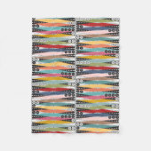 Retro Atomic Age Backgammon Fleece Deken (Voorkant)