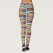 Retro Atomic Age Backgammon Leggings (Achterkant)
