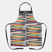 Retro Atomic Age Backgammon Schort (Voorkant)